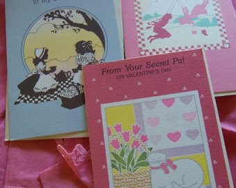 secret pal vintage note cards