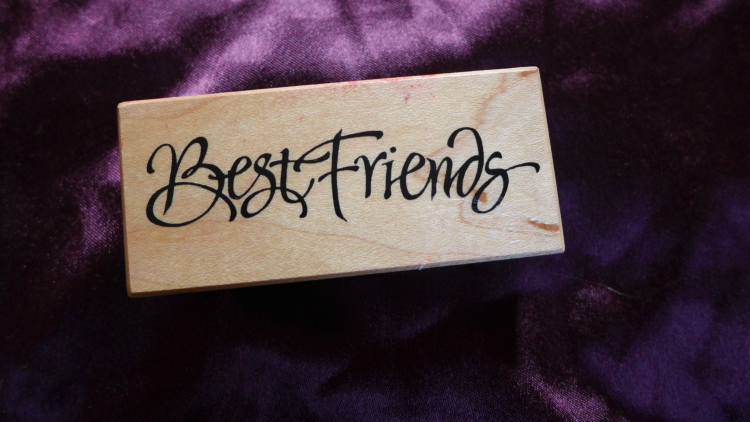 Best Friends Script PSX Rubber Stamp