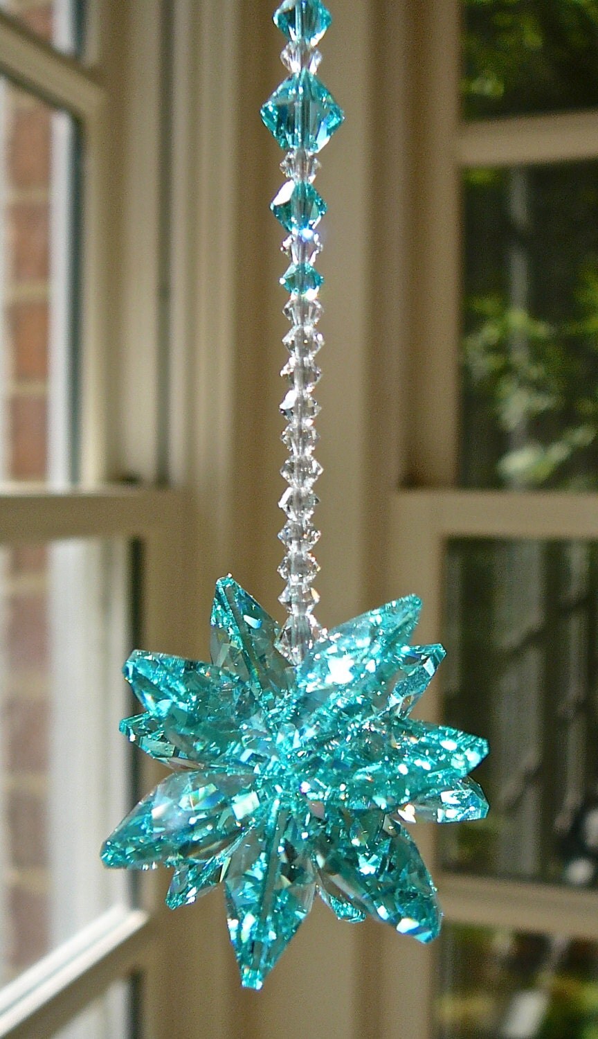 Crystal Suncatcher Swarovski Crystal Cluster Car Charm Prism