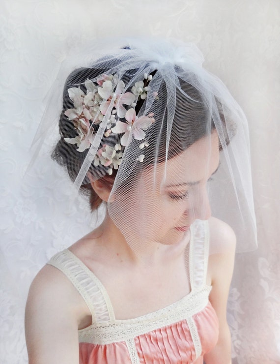 tulle birdcage veil ivory birdcage veil with crystals tulle