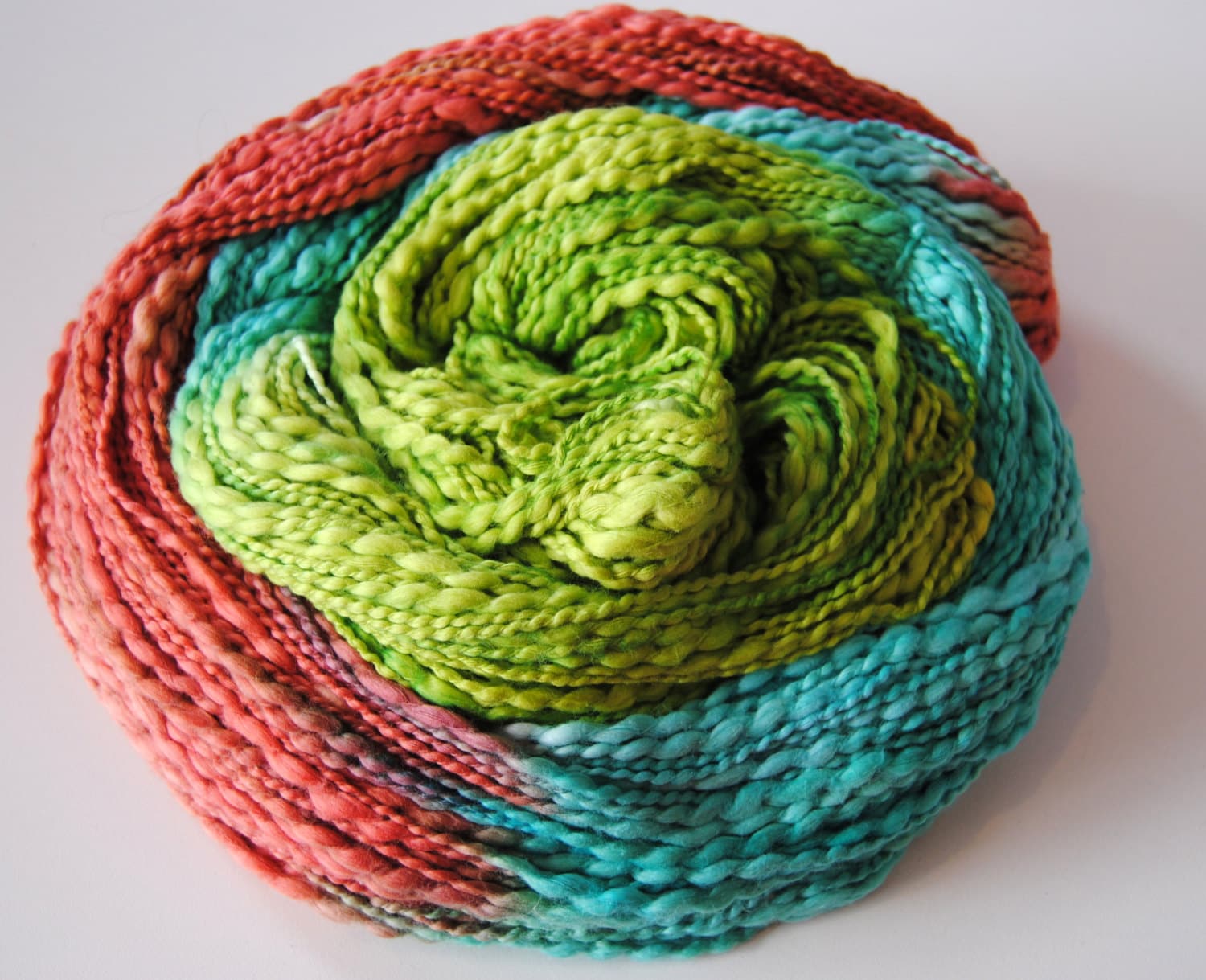 Hand Dyed Cotton Yarn Thick and Thin Bulky by ladeebee on Etsy