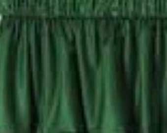 NEW Window Curtain Valance Valances home made from Solid Hunter Green Cotton fabric