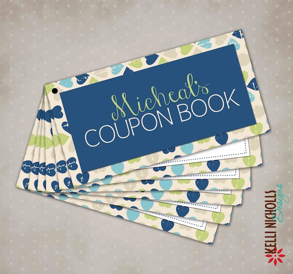 Printable Valentine's Day Custom Coupon Book - Gift for him, Husband Gift