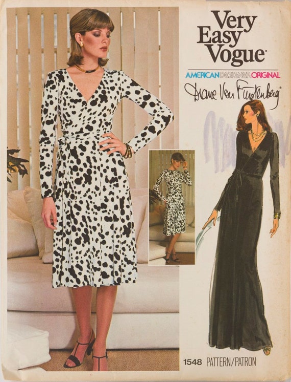 V2000, Misses' Wrap Dress by Diane von Furstenberg