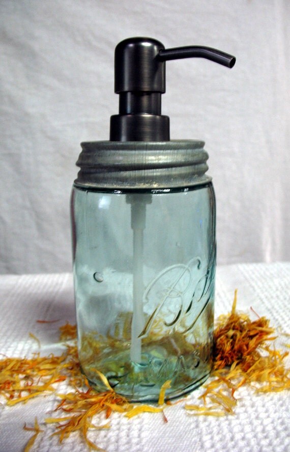 Canning Jar Soap Dispenser Lids. LIDS ONLY. Galvanized Regular