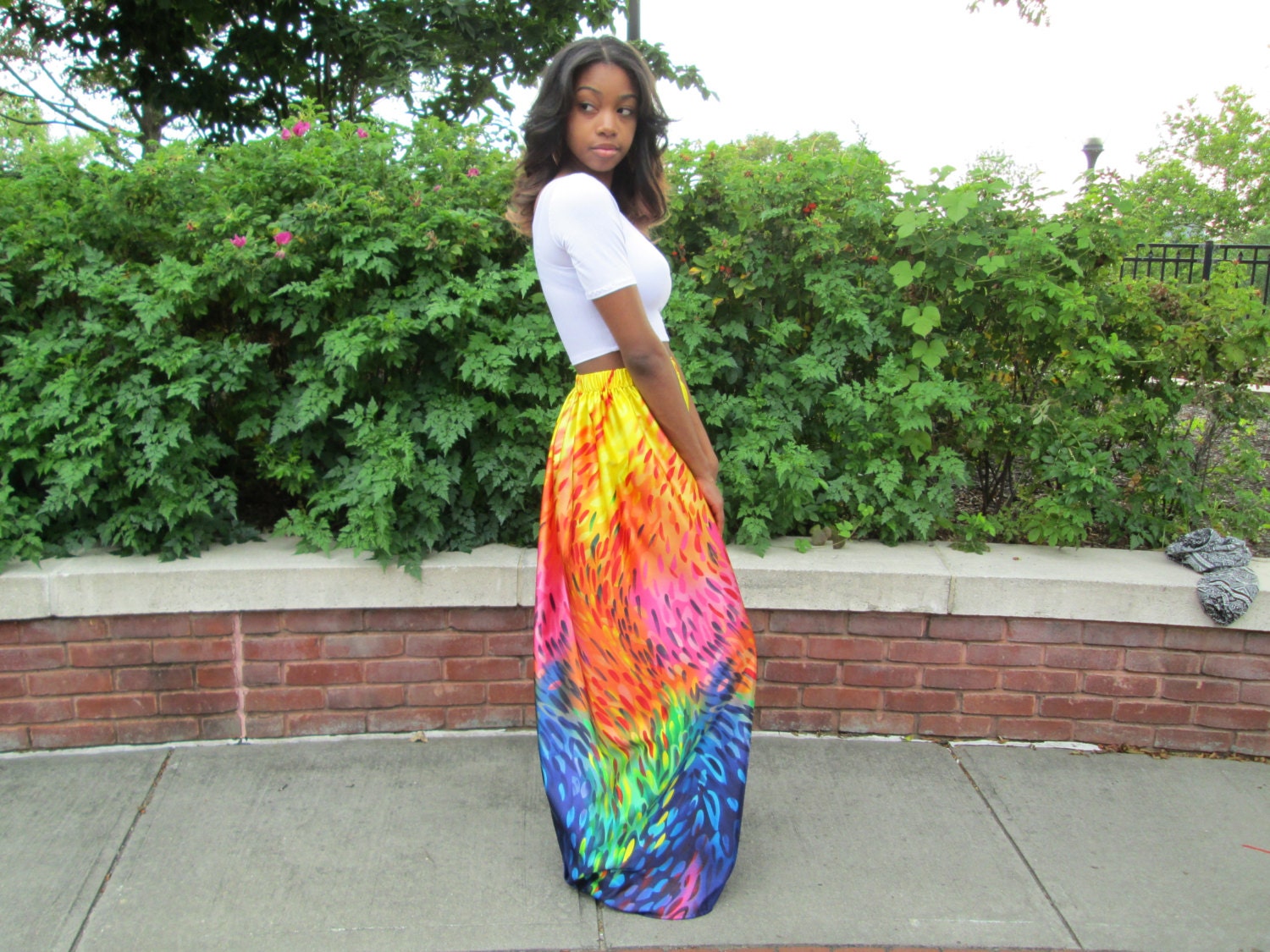 Rainbow skirt | Etsy