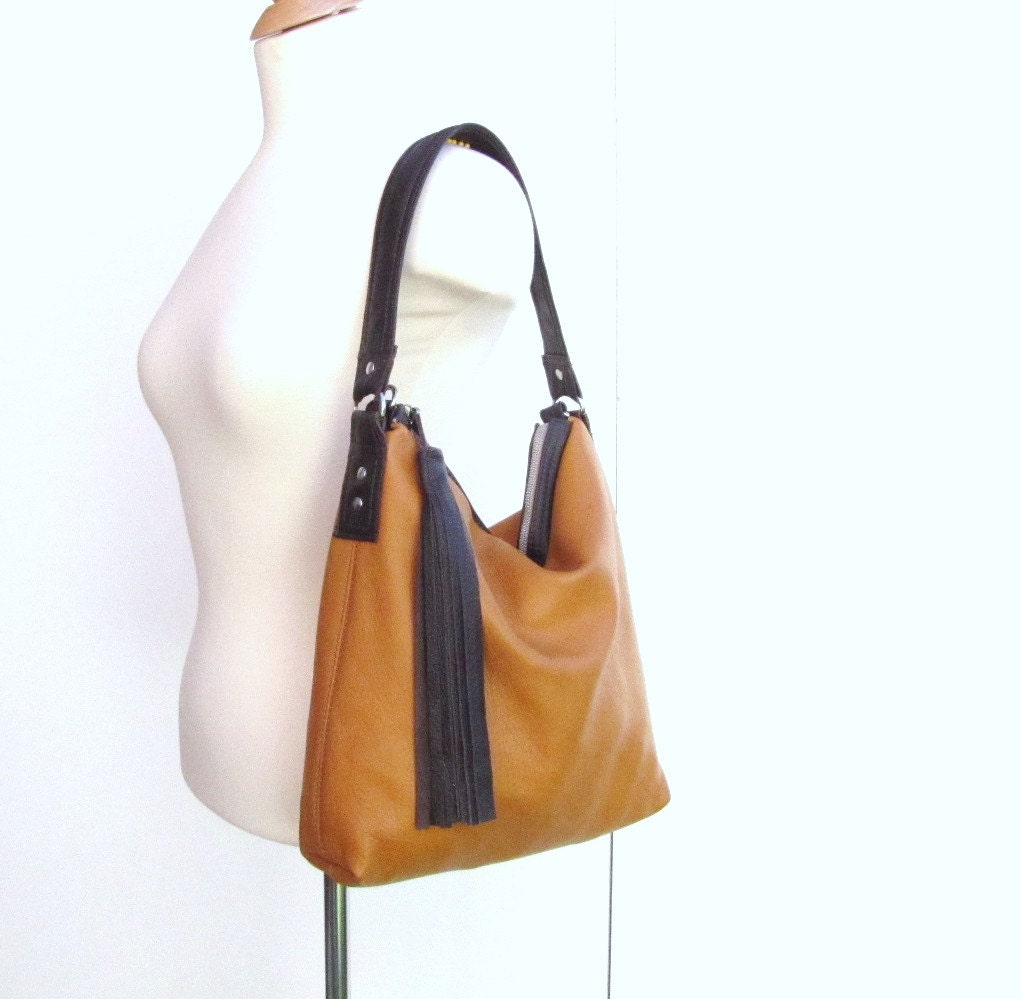 slouchy leather purse