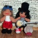 Guns n Roses Axl Rose and Slash Miniature Dolls Thread Artist Crochet Ready to Ship