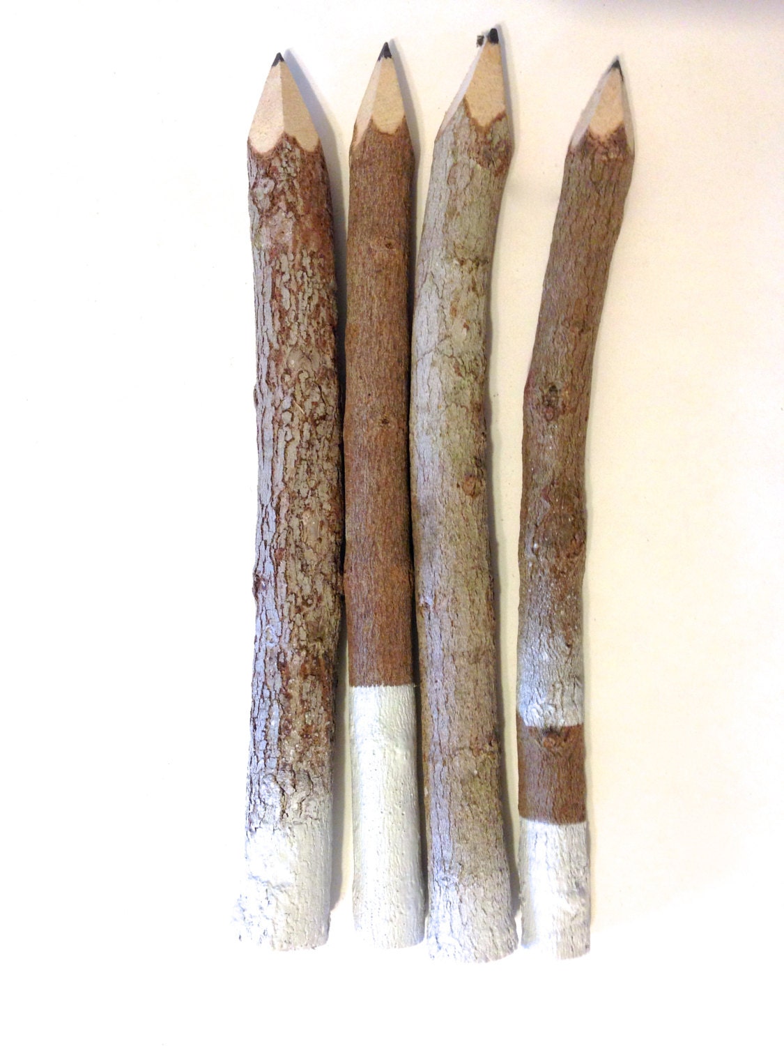 twig branch pencils. wood and white. wedding guest book