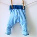 Baby Boy Pompom Footies | Blue Footy Pants | Boys Spring Bunny Footed Pajamas Leggings | Newborn PJs Jammies Coming Home Outfit