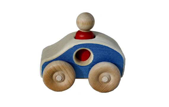 Small wooden Toy Car - hybrid