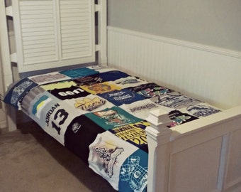 T-Shirt Quilt BLANKET For Your Bed Twin, Queen, King