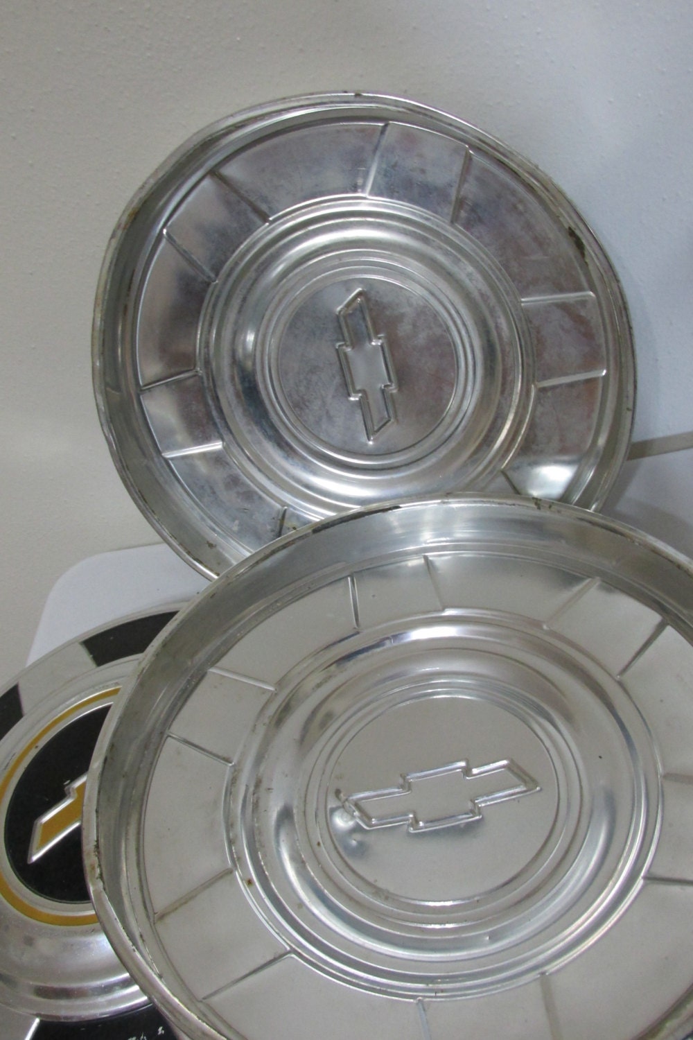 Chevy Hubcap Set of 4 from the 1960s or 70s REDUCED PRICE