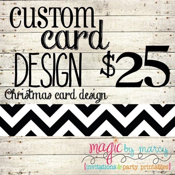 Custom Christmas Card Design Il_570xn