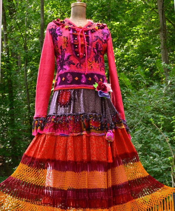 【转载】波西米亚风格的毛衣外套