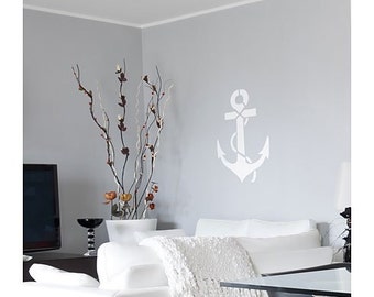 White Anchor Wall Decor