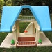 little tikes pink dollhouse with blue roof