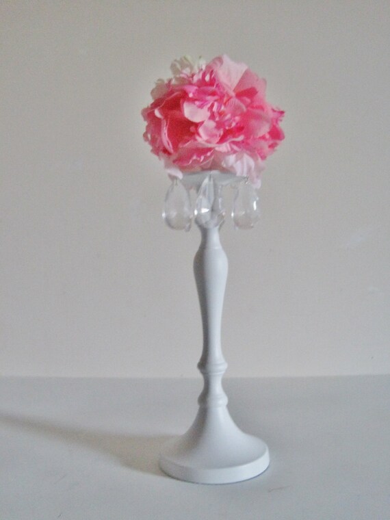 Custom Floral Chandelier Candlesticks MADE TO ORDER for
