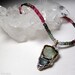 Stunning Watermelon Tourmaline Micro-Faceted Necklace with Wire Wrapped Tourmaline Pendant // Heart Chakra Stones, Crystal Healing Jewellery