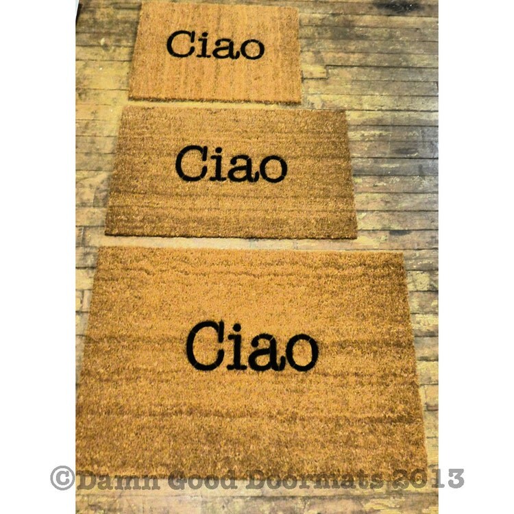 finnish tervetuloa doormat by DamnGoodDoormats on Etsy