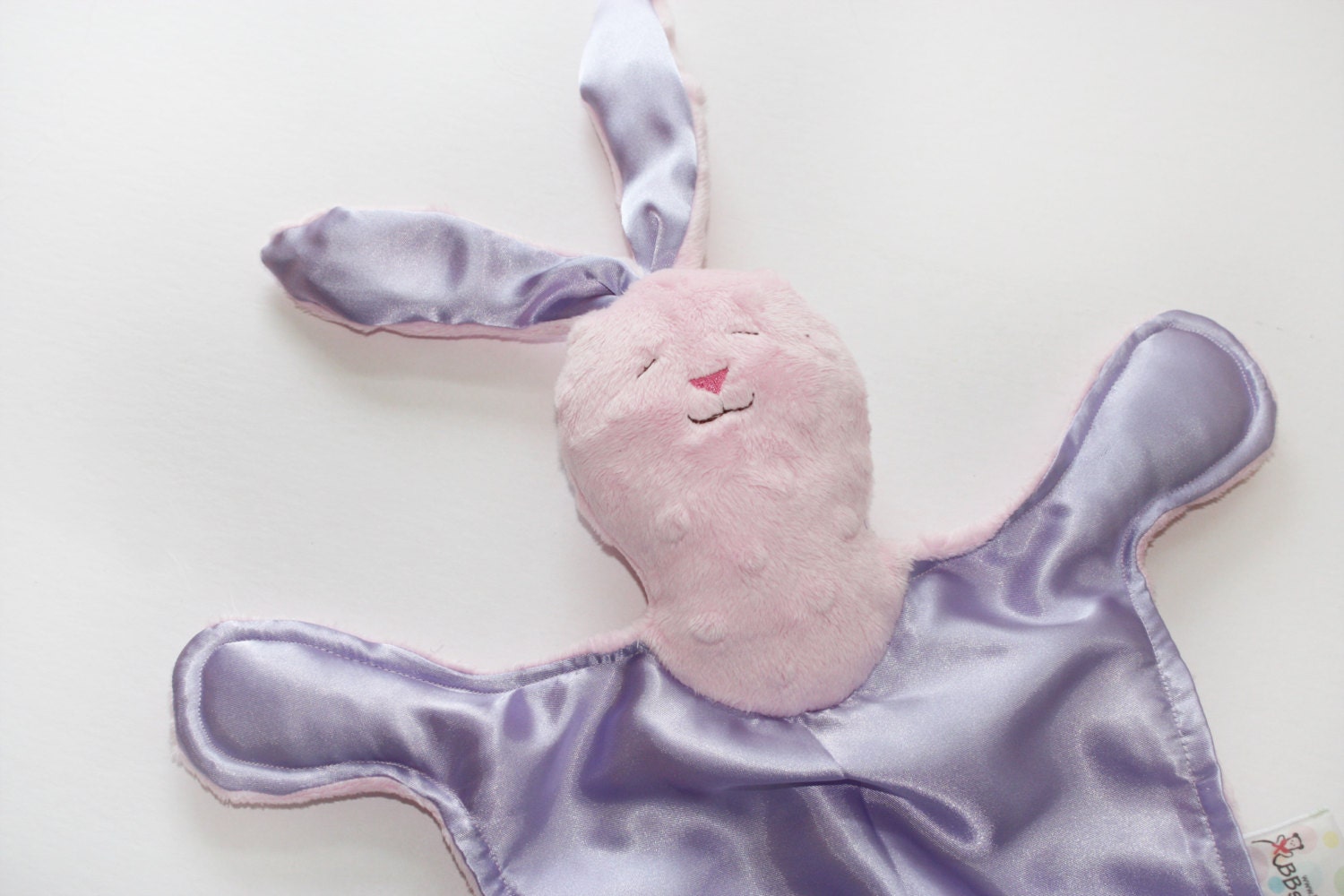 Minky Bunny Rabbit Baby Blanket Security Blanket by BBsForBabies