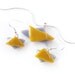 RESERVED for Cindy - Necklace and Earrings Set, Gray & Gold Triangles