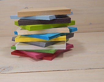 10 x Card Mounts 8x8cm 30% Recycled Vibrant Cardstock