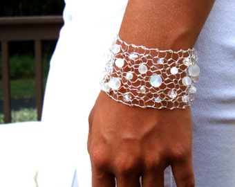 moonstone bracelet rainbow moonstone jewelry white beaded bracelets arm cuff handmade jewelry silver cuff bracelet gift for her gift idea