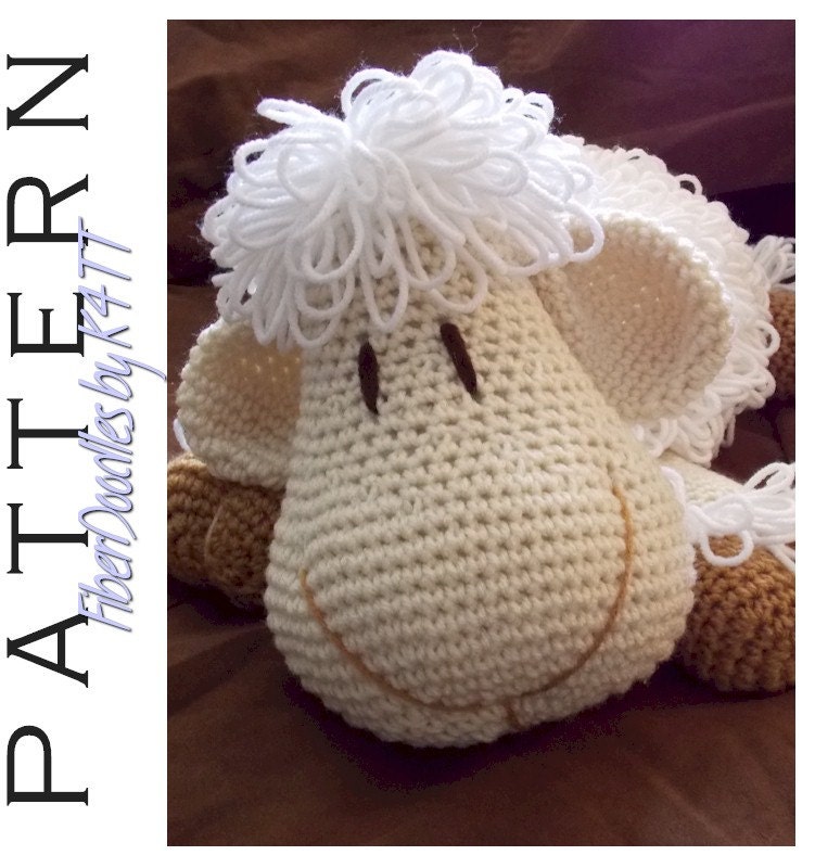 INSTANT DOWNLOAD : Pillow Pal Lamb Crochet Pattern