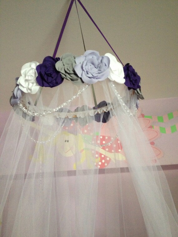 Custom Fabric Flower Canopy Bed Canopy Fabric Flower Bed