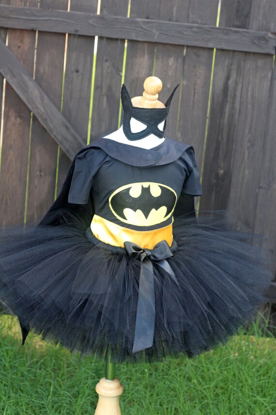 Batgirl Super Hero Girl Tutu Costume Girls Size 10 Made To