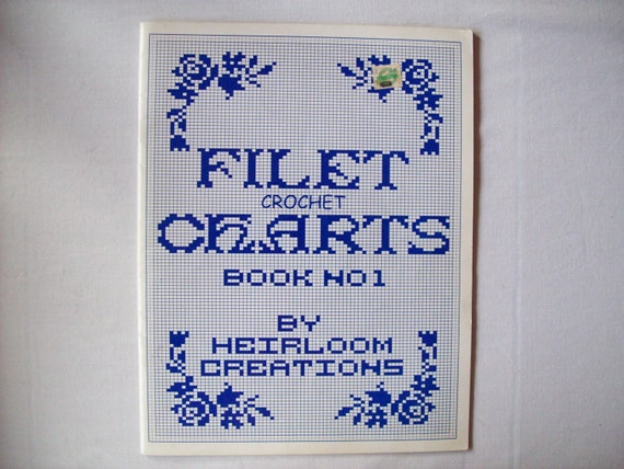 Filet Crochet Charts Book 1 Pattern book by CozyHomeCrochet