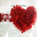 Valentine Dog Collar - Red, Pink and White Hearts with Heart Collar Accessory