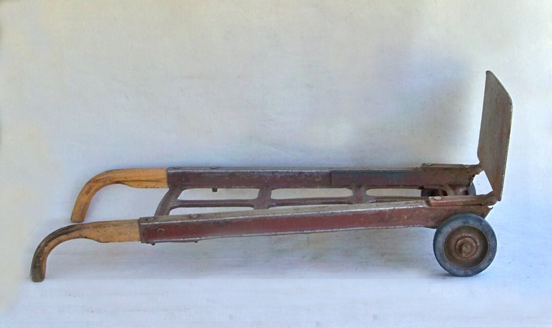 Industrial Hand Truck Dolly with Loads of Patina