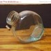 ON SALE AWESOME Art Deco Flat Side Aqua Glass Jug with Bail Handle Perfect for Terrarium Fish Tank or Lemonade