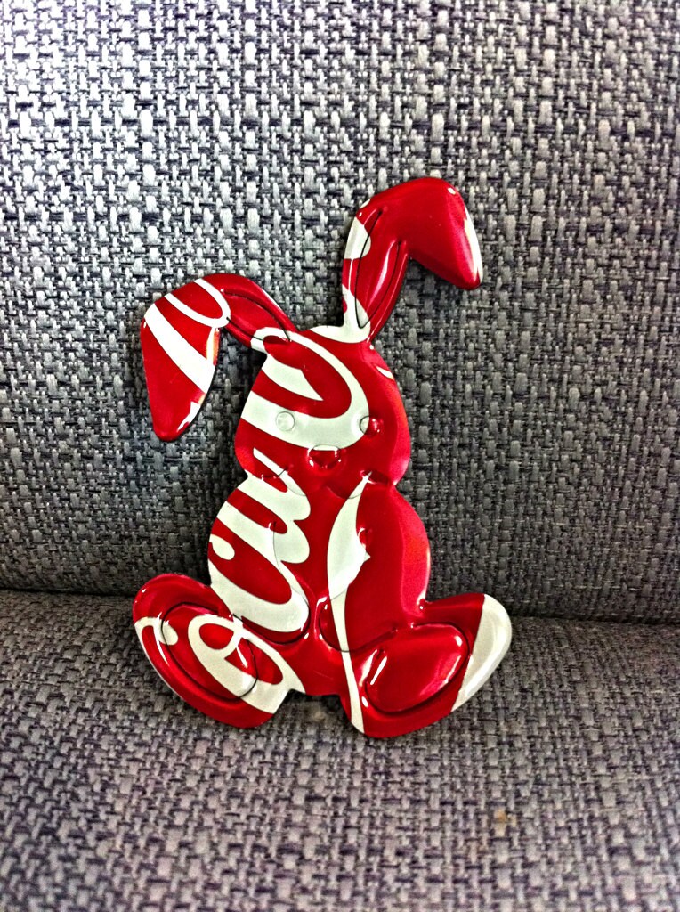 Coca Cola Rabbit - Christmas Ornament or Magnet