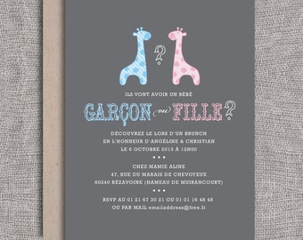 Invitation Baby Shower En Francais