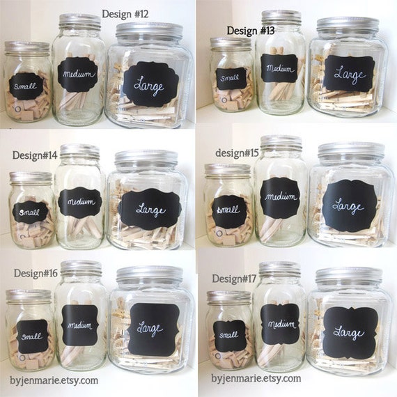 Items similar to 75 SMALL Chalkboard Labels any design on Etsy