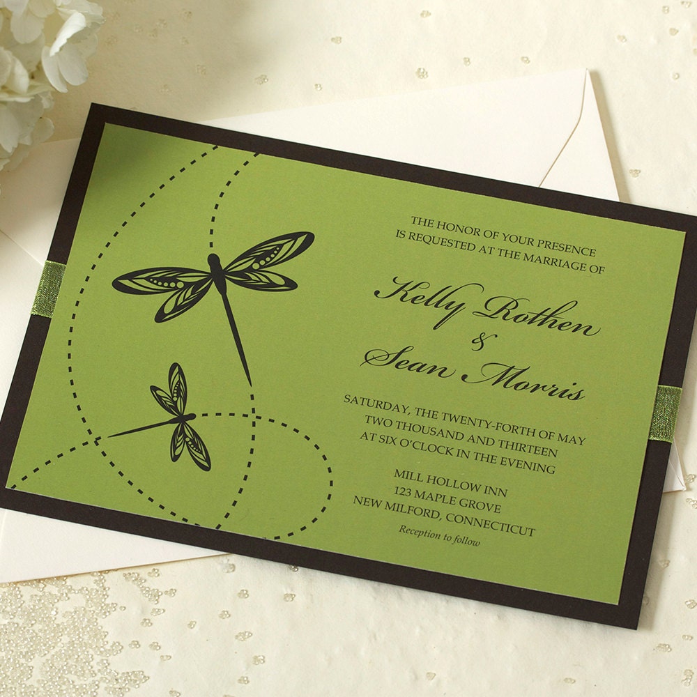 Dragonfly Wedding Invitations 9