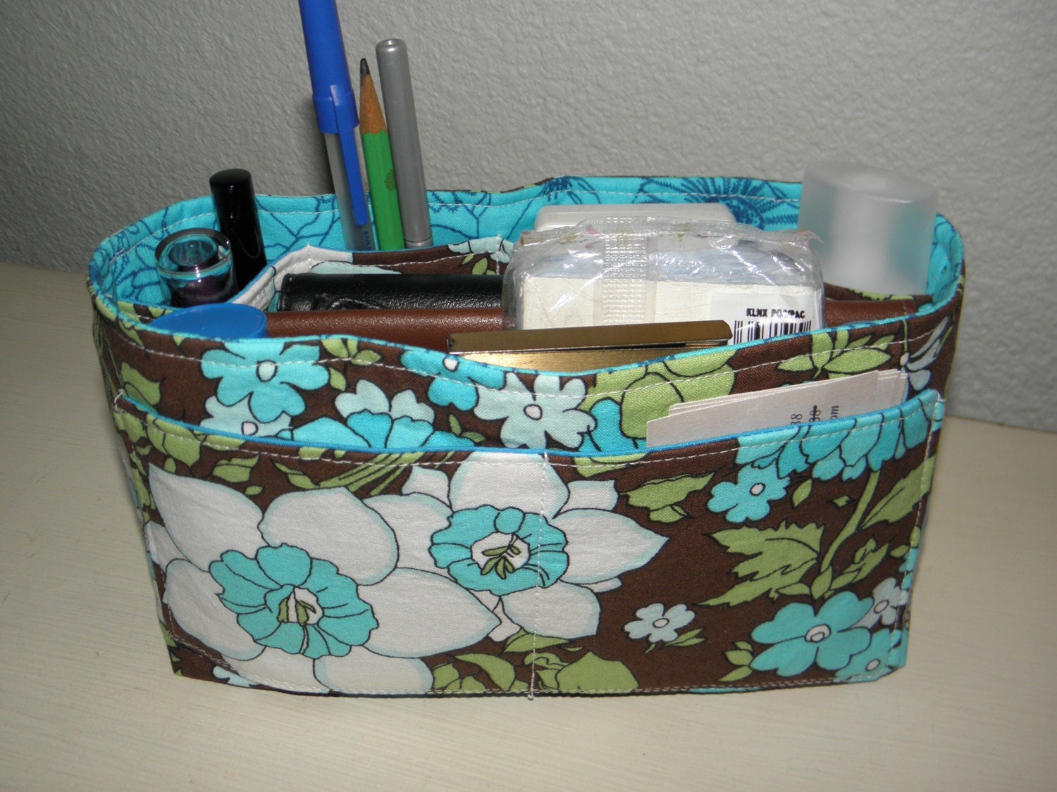 Handbag/Purse Organizer Insert Bucket Style 12 Pockets