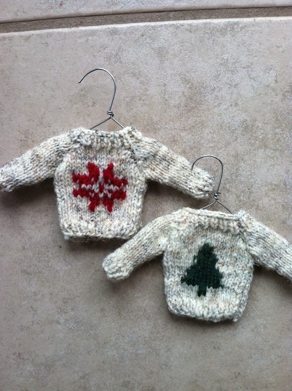 Mini Hand Knit Christmas Sweater