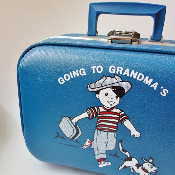 child suitcase going to grandma's