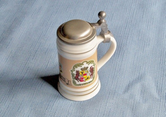  Vintage Beer Stein Souvenir Miniature German Bar Decoration