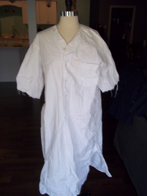 Vintage 1960s Vietnam Era Military Hospital Gown by fromanotherday