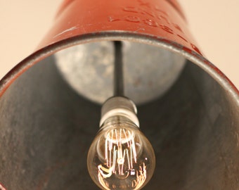 Custom Lighting with Vintage English Fire Bucket