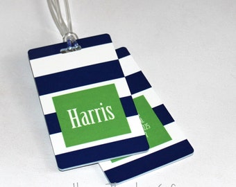 Luggage Tag - Personalized Luggage Tag with Name - Monogram Custom Bag Tag