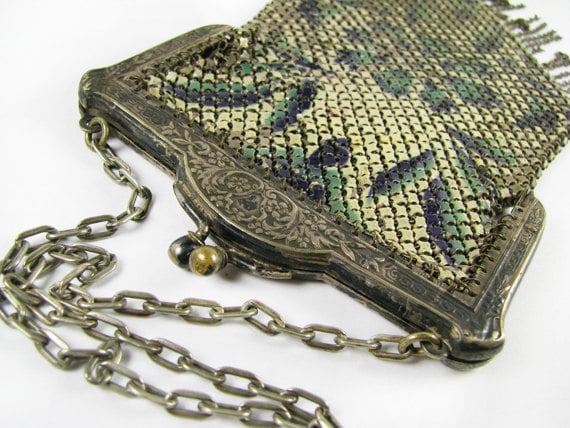 antique metal purse