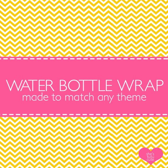 Matching Water Bottle Labels for ANY DESIGN Il_570xn