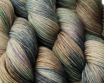 sw merino wool nylon sock yarn EURYDICE hand dyed fingering weight