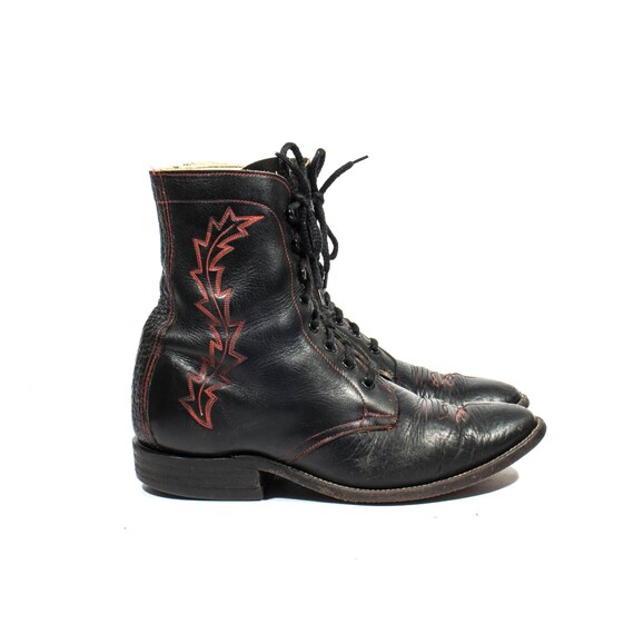 mens vintage lace up boots